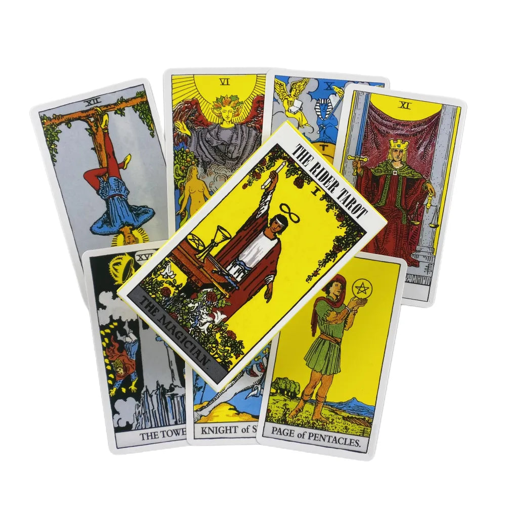 Heißer Verkauf Reiter Tarot Karten Spielbrett Deck Wahrsagerei Moderne Hexe Dunkles Holz Spiel Großhandel In Hoher Qualität