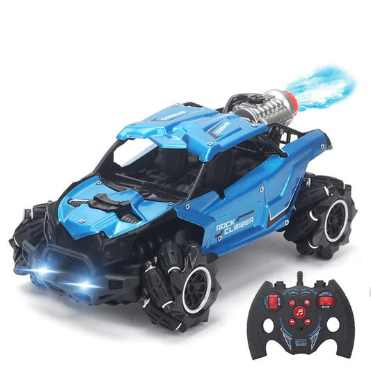 Paisible New Rock Crawler eléctrico 4WD Drift RC coche 2,4 Ghz Control remoto truco Spray coche juguetes para niños máquina en Radio Control