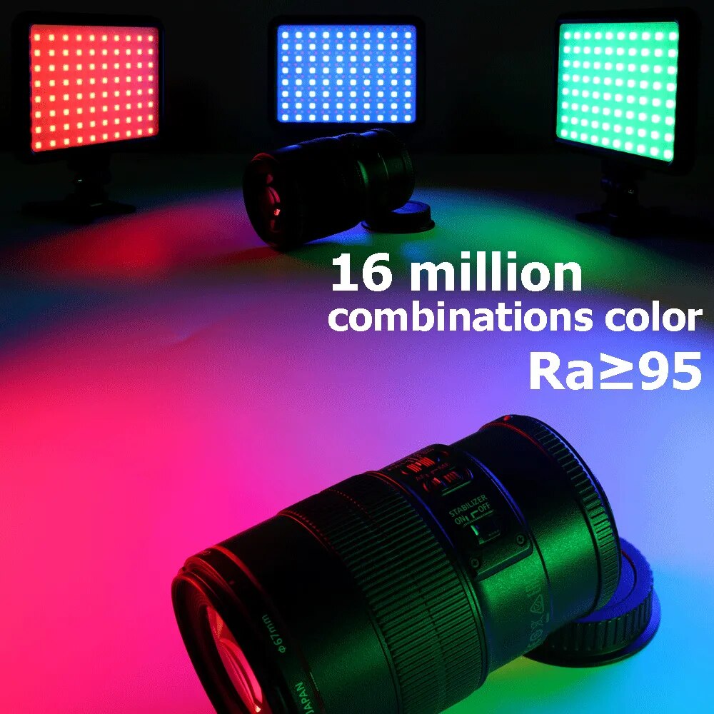 Luz LED U800 RGB para fotografía, luz de estudio fotográfico, cámara, teléfono, grabación de vídeo, Panel RGB, lámpara LED Vdieo para YOUTUBE Tiktok LIVE