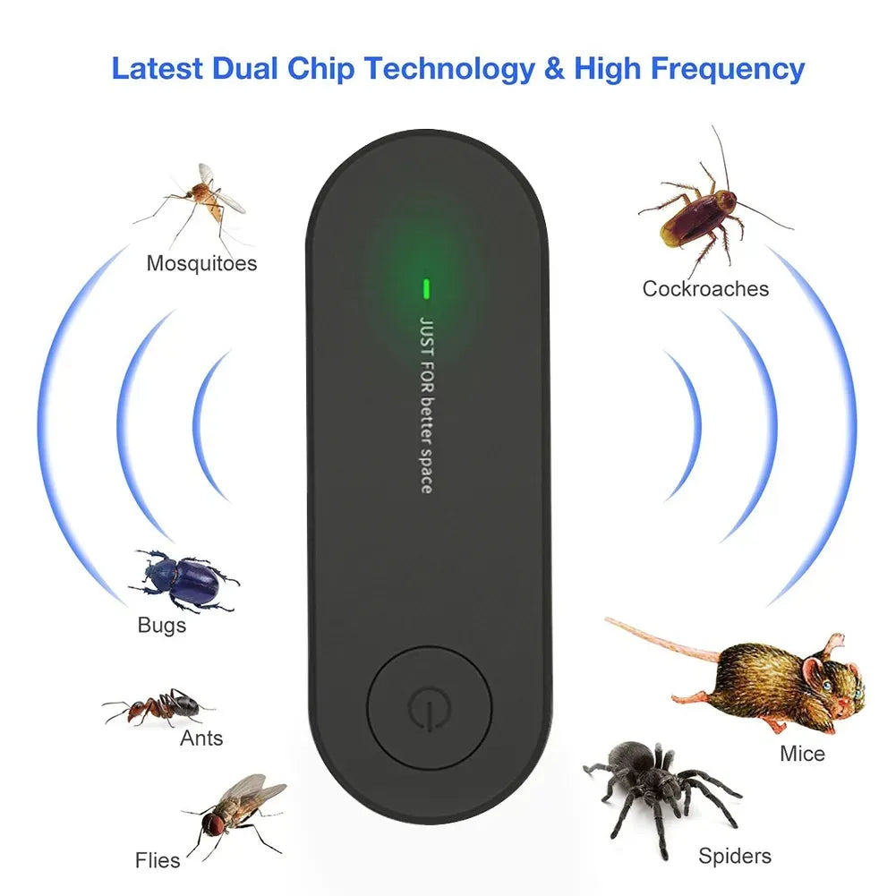 Eliminador ultrasónico de mosquitos Xiaomi, eliminador electrónico de mosquitos con ondas de sonido para interiores y exteriores, eliminador de moscas y ratones
