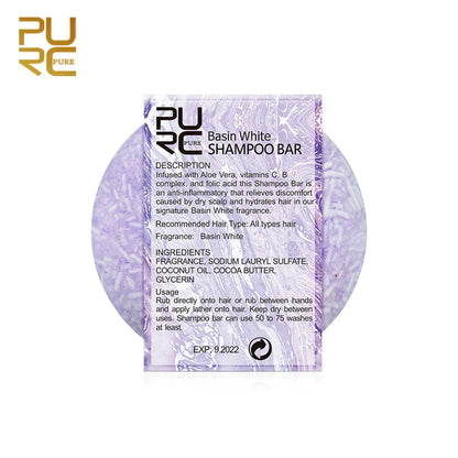 Champú para el cabello orgánico Natural, jabón sin silicona, lavanda, champú para el cabello, barra hecha a mano, jabón nutritivo para reparar el cuidado del cabello dañado