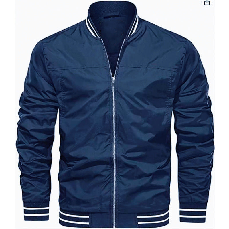 Chaqueta casual ligera a prueba de viento para hombre