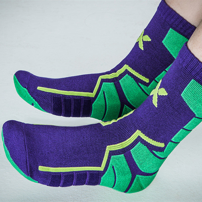 Sports Punk Machine Towel Sole Basketball Skateboard Socks