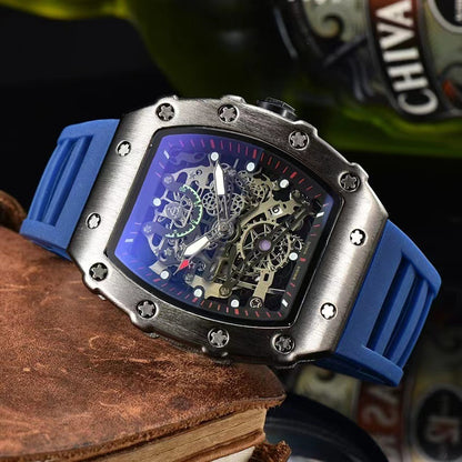 Reloj deportivo de barril hueco para hombre