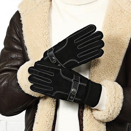 Warme Handschuhe Herren Herbst- und Winter-Touchscreen-Handschuhe