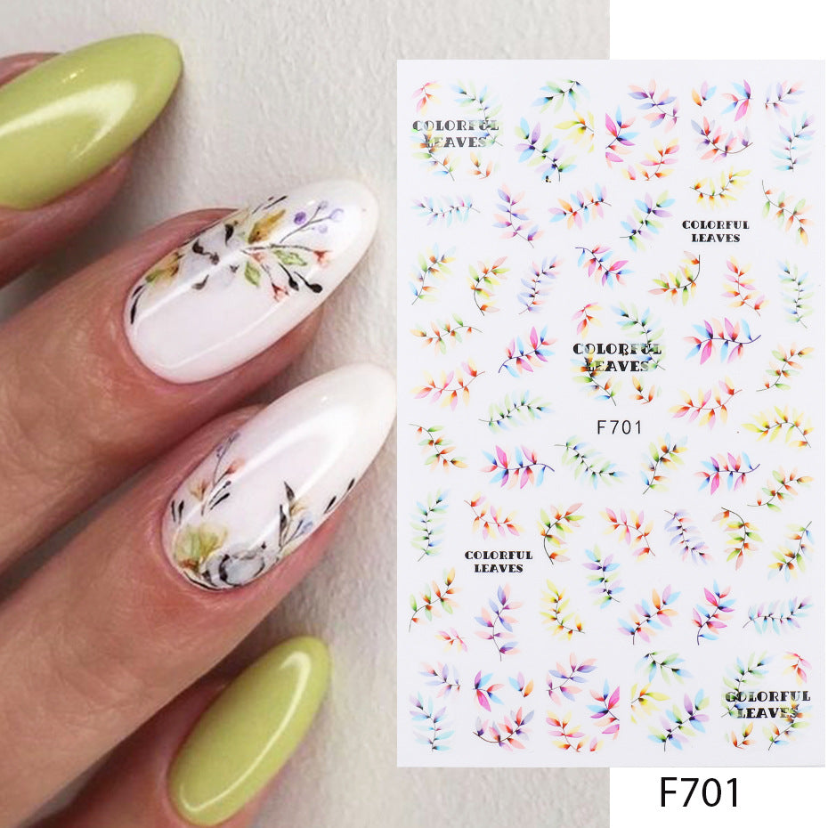 Nagelsticker Blumenserie Nägel