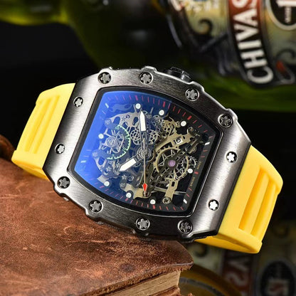 Reloj deportivo de barril hueco para hombre