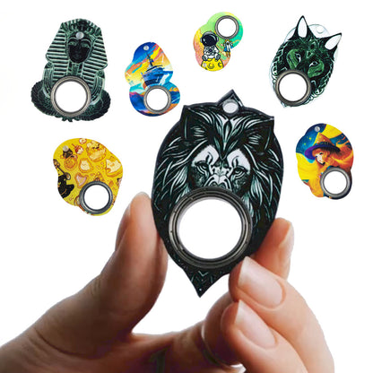 Original rompecabezas Gyro juguete Fidget Spinner juguetes llavero mano Spinner Anti-ansiedad juguete alivia el estrés dedo Spinner