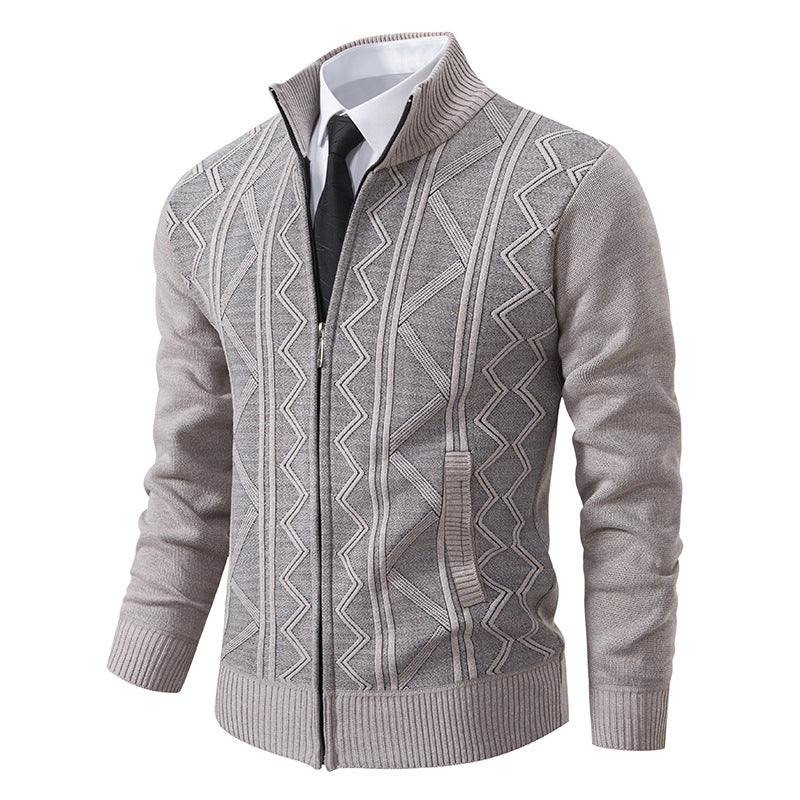 Lässige, lockere Strickjacke für Herren. Strickjacke