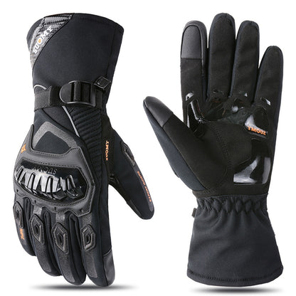 Winter Motorrad Reiten Touchscreen wasserdicht warm Elektroauto lange winddichte Handschuhe