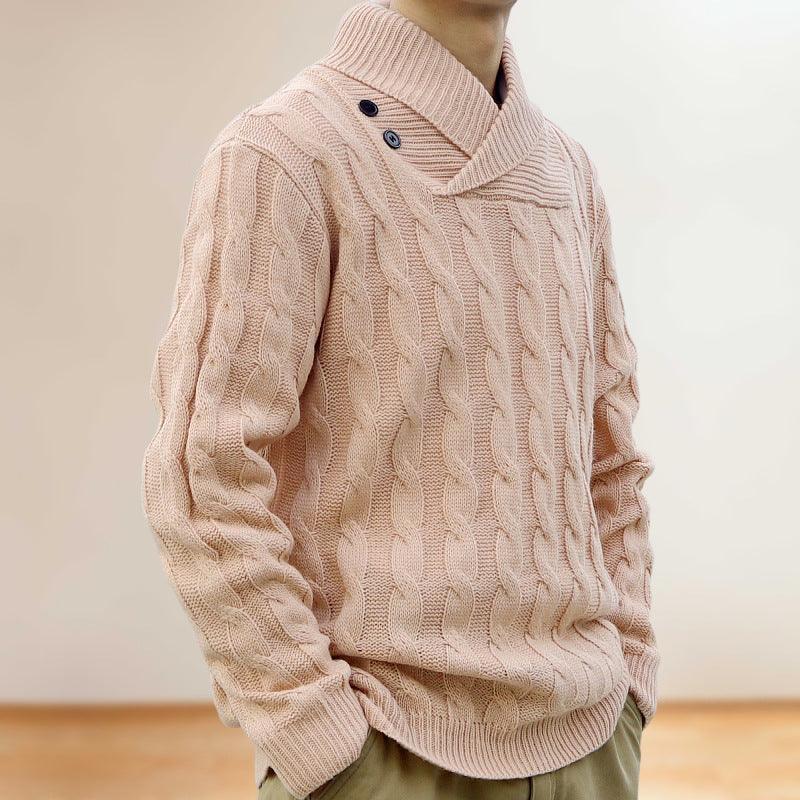 Menswear Thin Pullover Sweater Slim Fit