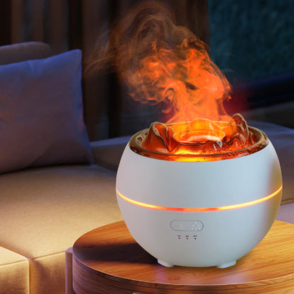 Flammen-Aroma-Diffusor für den Haushalt, Aromatherapie-Luftbefeuchter