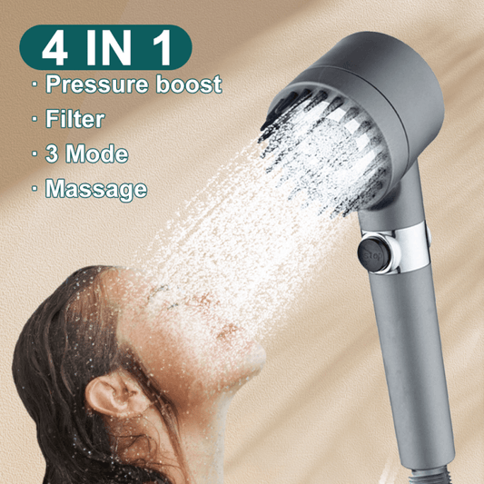 Cabezal de ducha de 3 modos, cabezal de ducha de alta presión, filtro portátil, grifo de lluvia, grifo para baño, accesorios innovadores para el hogar