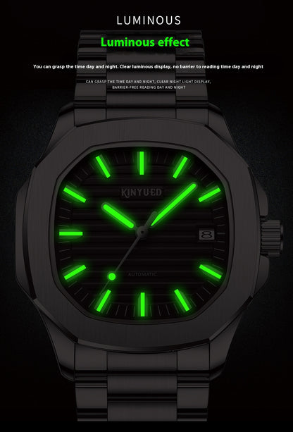 Reloj mecánico automático luminoso para hombre