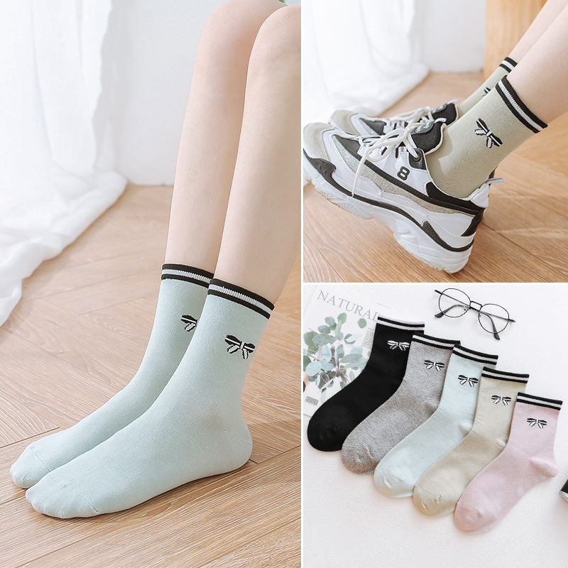 Men's And Women's Thin Mid-tube Socks