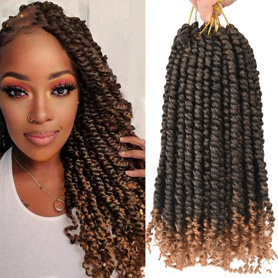 TOMO Vorgedrehtes Passion Twist Crochet African Dirty Braids Häkelhaar