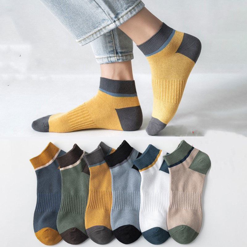 Herren-Crew-Socken, dünn, atmungsaktiv, kurzärmelig