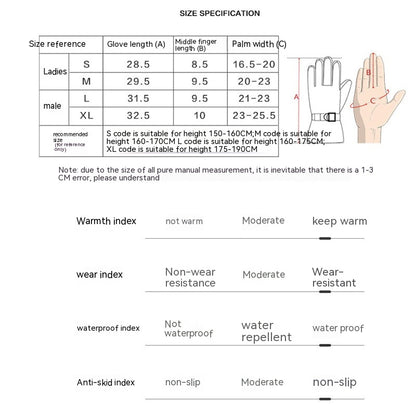 Skihandschuhe verdickt wasserdicht warm