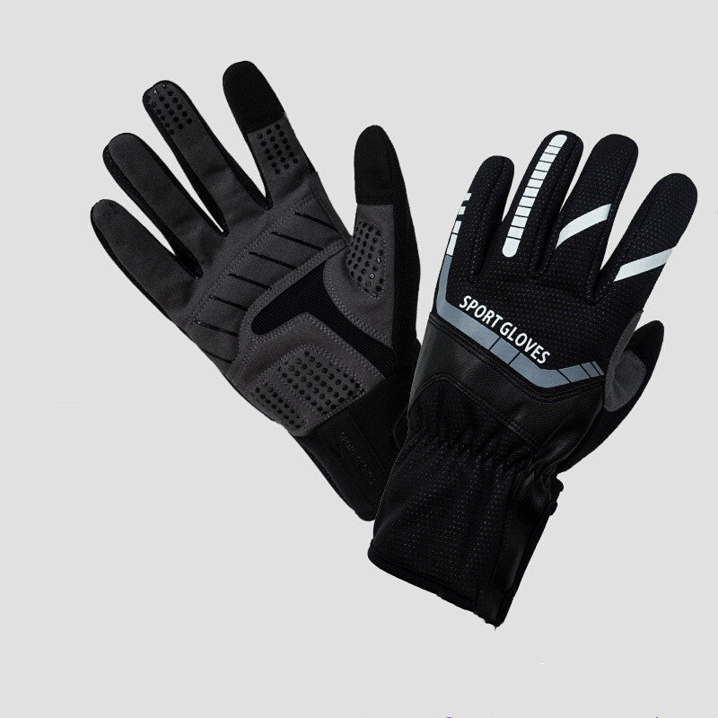 Guantes de montar para hombre, fundas para manillar de motocicleta acolchadas