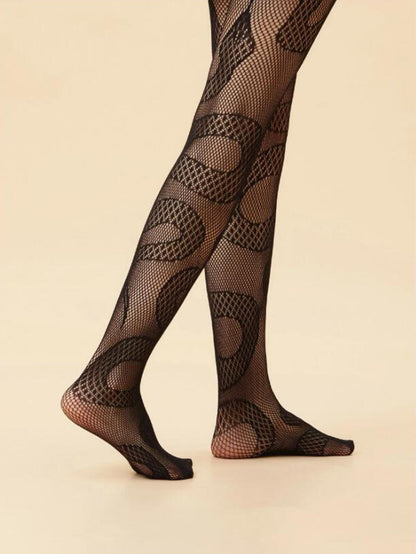 Ladies Bottoming Pantyhose Fishnet Jacquard Star Pantyhose