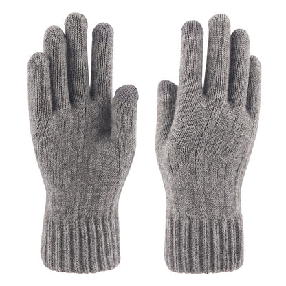 Guantes de invierno con pantalla táctil para hombre, cálidos