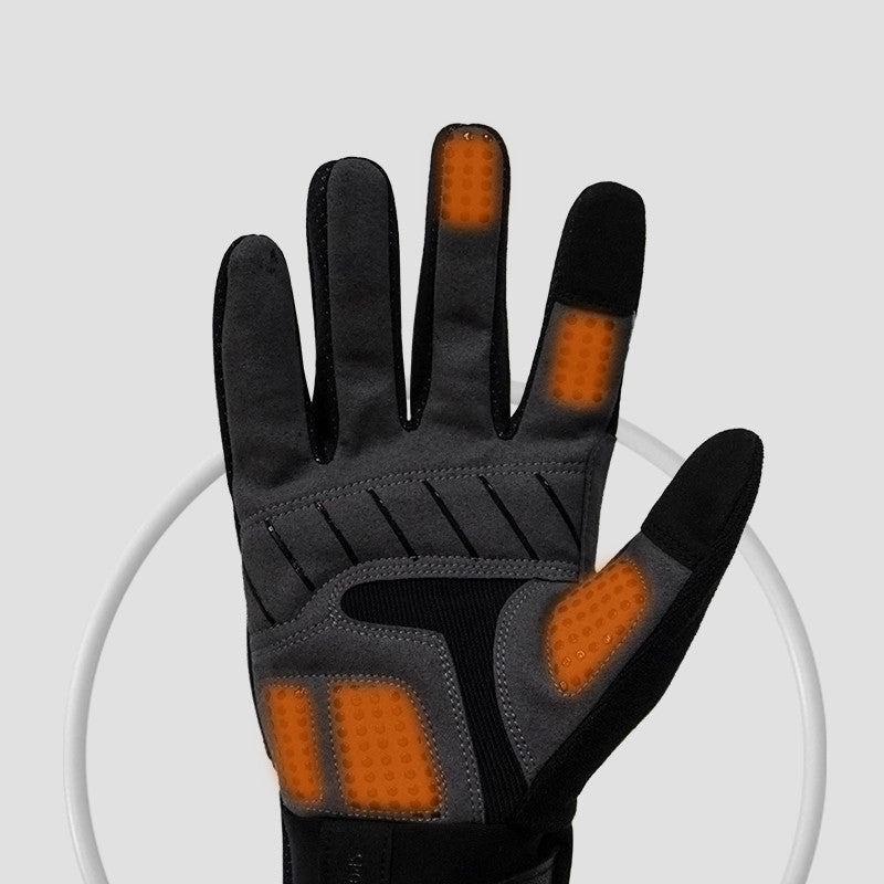 Guantes de montar para hombre, fundas para manillar de motocicleta acolchadas