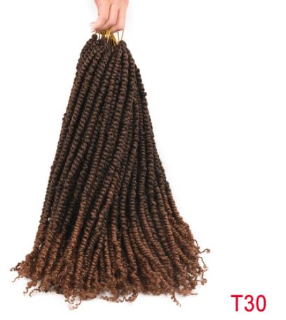 TOMO Vorgedrehtes Passion Twist Crochet African Dirty Braids Häkelhaar