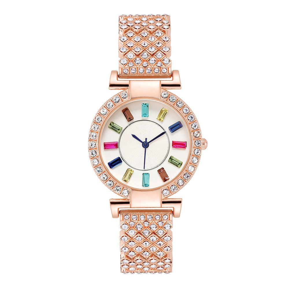 New Big Colorful Crystals Women's Watch