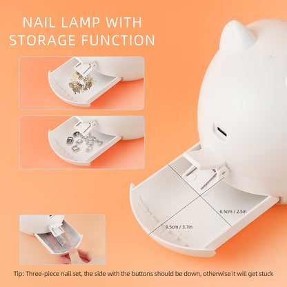 Die LED-Nagelmaschine lässt kein Licht aus und die Phototherapie-Lampe trocknet schnell