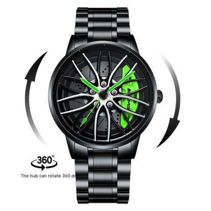 Reloj SVJ Wheel Watch AMG488 con calibre verde para hombre