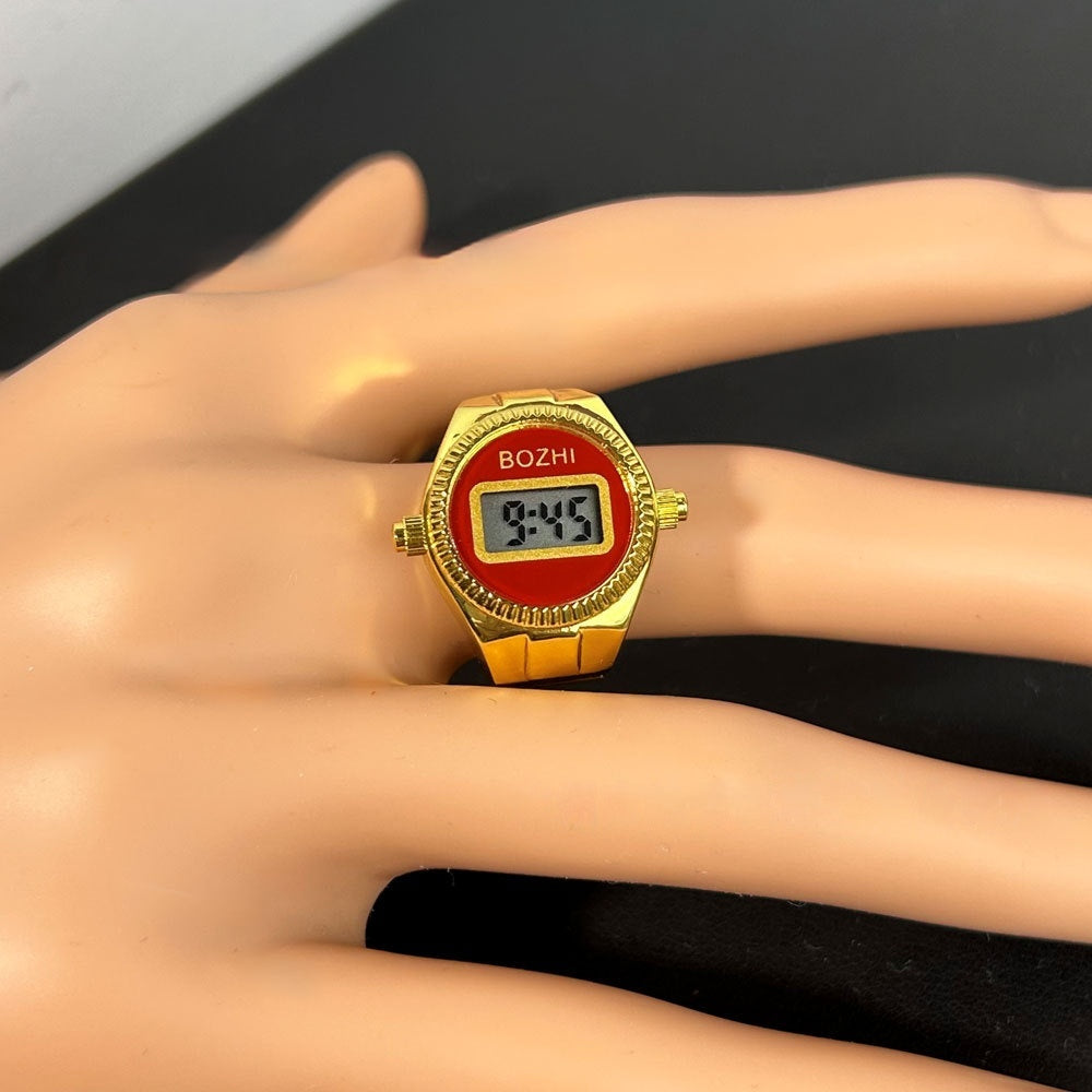 Women's Fashion Electronic Watch Mini Ring Watch