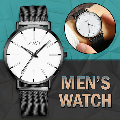 Waterproof Men's Watch Classic Stainless Steel Quartz Luxury Wrist Watches