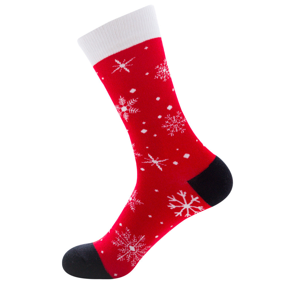 Herrensocken Santa Claus Moose Herren Mid-Tube-Socken Tide Baumwollsocken