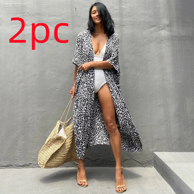 Polyester Damen Sonnenschutz Resort Strandkleid Überzug