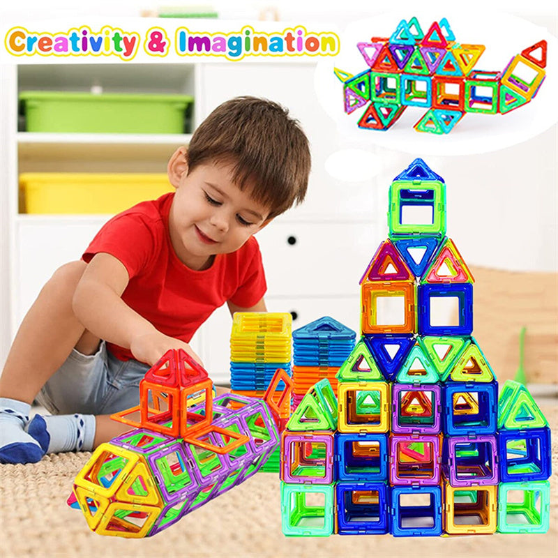 Bloques de construcción magnéticos, juguetes magnéticos DIY para niños, juego de construcción de diseñador, regalos para niños, juguetes