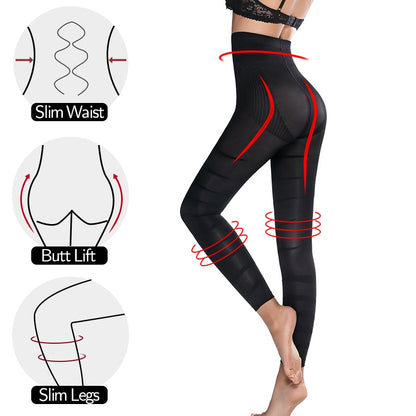 Damen-Leggings mit hoher Taille, formend, enge Hosen, formende Höschen