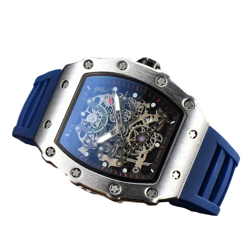 Reloj deportivo de barril hueco para hombre