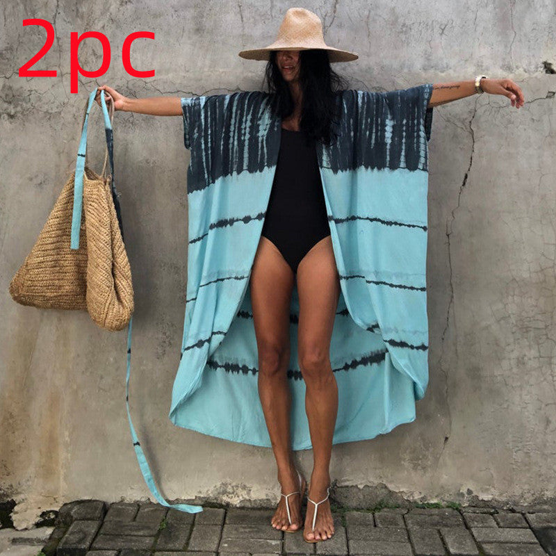 Polyester Damen Sonnenschutz Resort Strandkleid Überzug