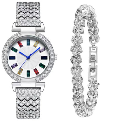 Full Diamond Quartz Bracelet Watch Fashion All-match Fashion Wrist Watch