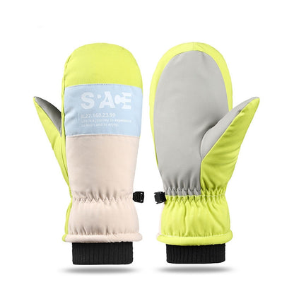 Windproof And Coldproof Thickened Plush Sports Cycling And Skiing Mittens