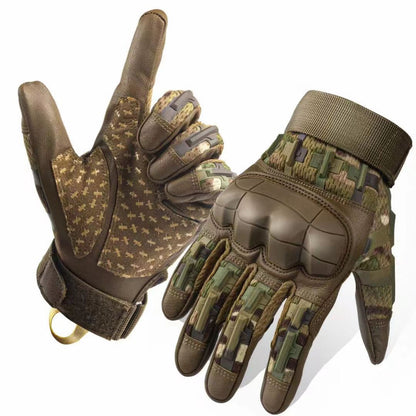 Outdoor Bergsteigen Anti-Rutsch-Motorrad-Vollfinger-Handschuhe Touchscreen