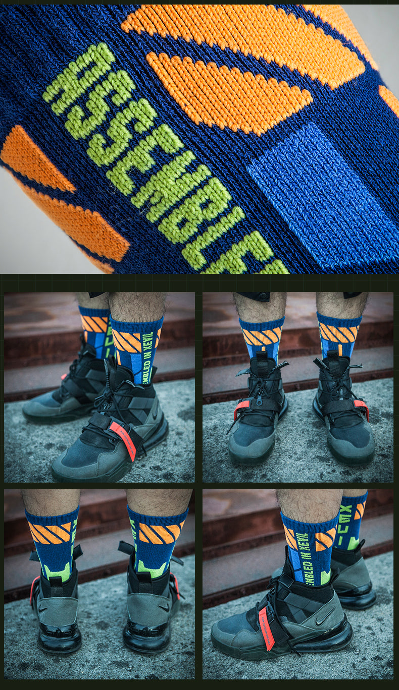 Sports Punk Machine Towel Sole Basketball Skateboard Socks