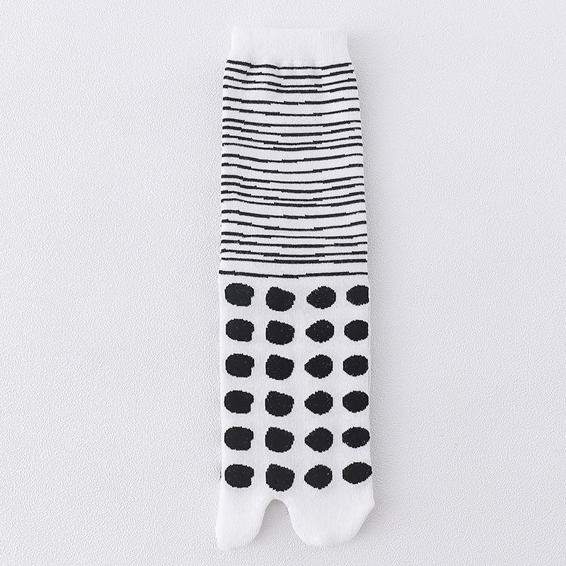 Men's Split Toe Cotton Mid-tube Socks