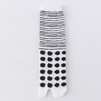 Men's Split Toe Cotton Mid-tube Socks