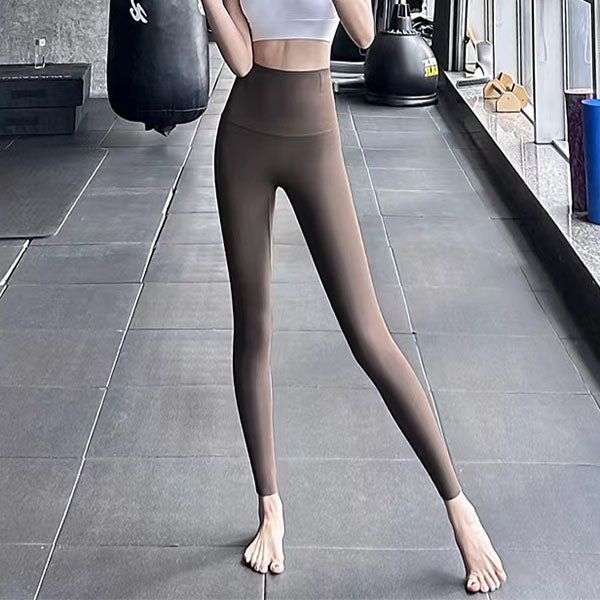 Fleece-verdickte Leggings für den Winter -20 bis 5, Hai-Hose für Damen, hohe Taille, eng, dünn, Bauchkontrolle, Gesäß, schlankmachende Yoga-Hose