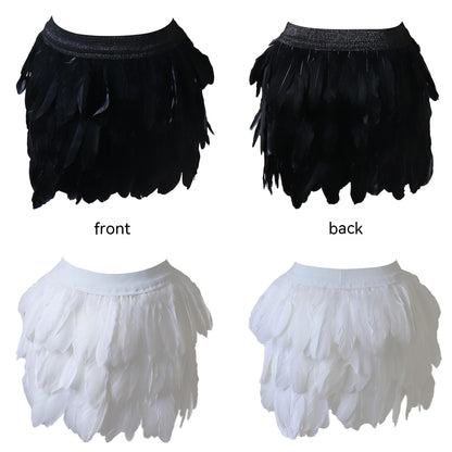 Wild Sexy Feather Skirt Party Carnival Nightclub Performance Dance Skirt