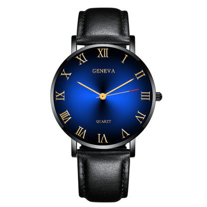 Conjunto de regalo de negocios de moda con reloj para hombre con cinturón de cuero