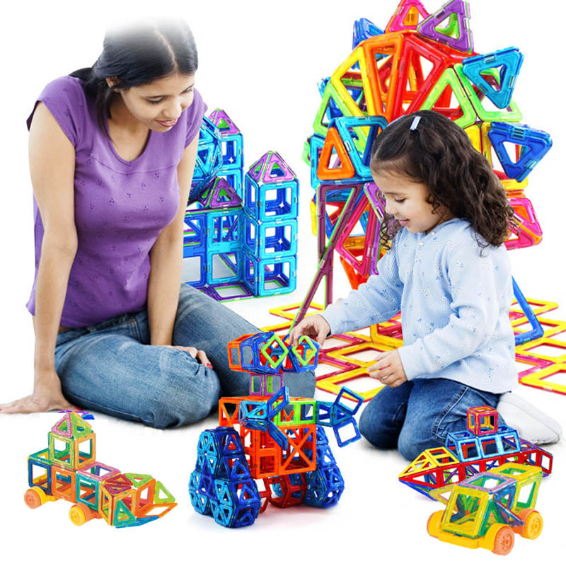 Bloques de construcción magnéticos, juguetes magnéticos DIY para niños, juego de construcción de diseñador, regalos para niños, juguetes