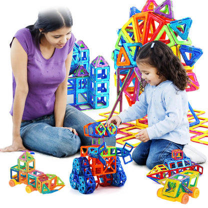 Bloques de construcción magnéticos, juguetes magnéticos DIY para niños, juego de construcción de diseñador, regalos para niños, juguetes