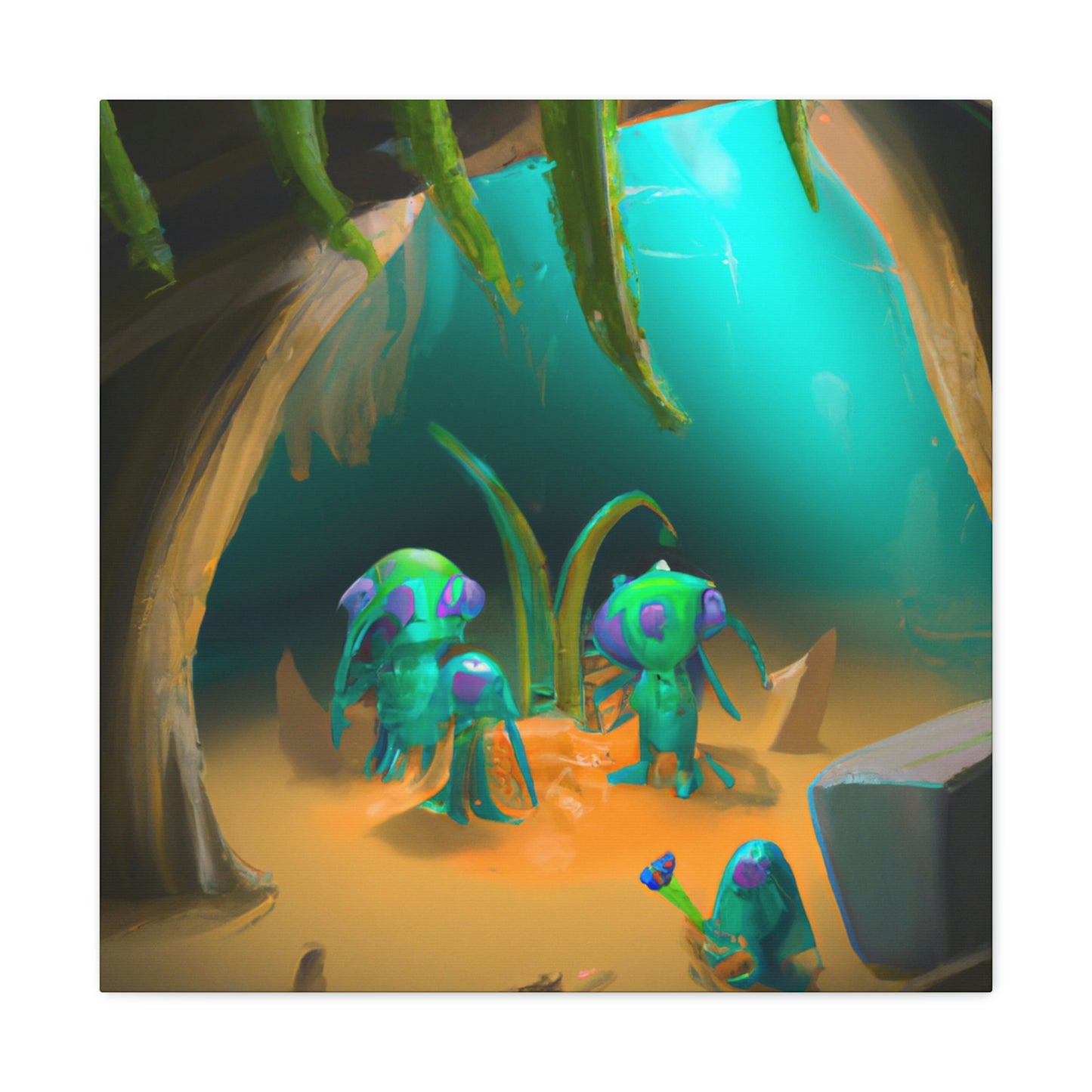 "Alienígenas que se arrastran por las cavernas y las riquezas enterradas" - The Alien Canva